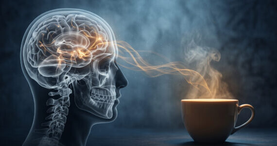 How caffeine alters the human brain’s electrical braking system